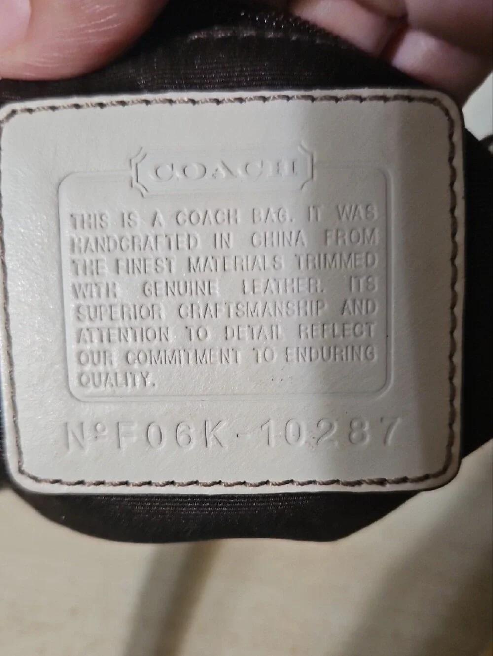 Coach NWOT Hampton Mini Signature Patchwork Shoulder Bag